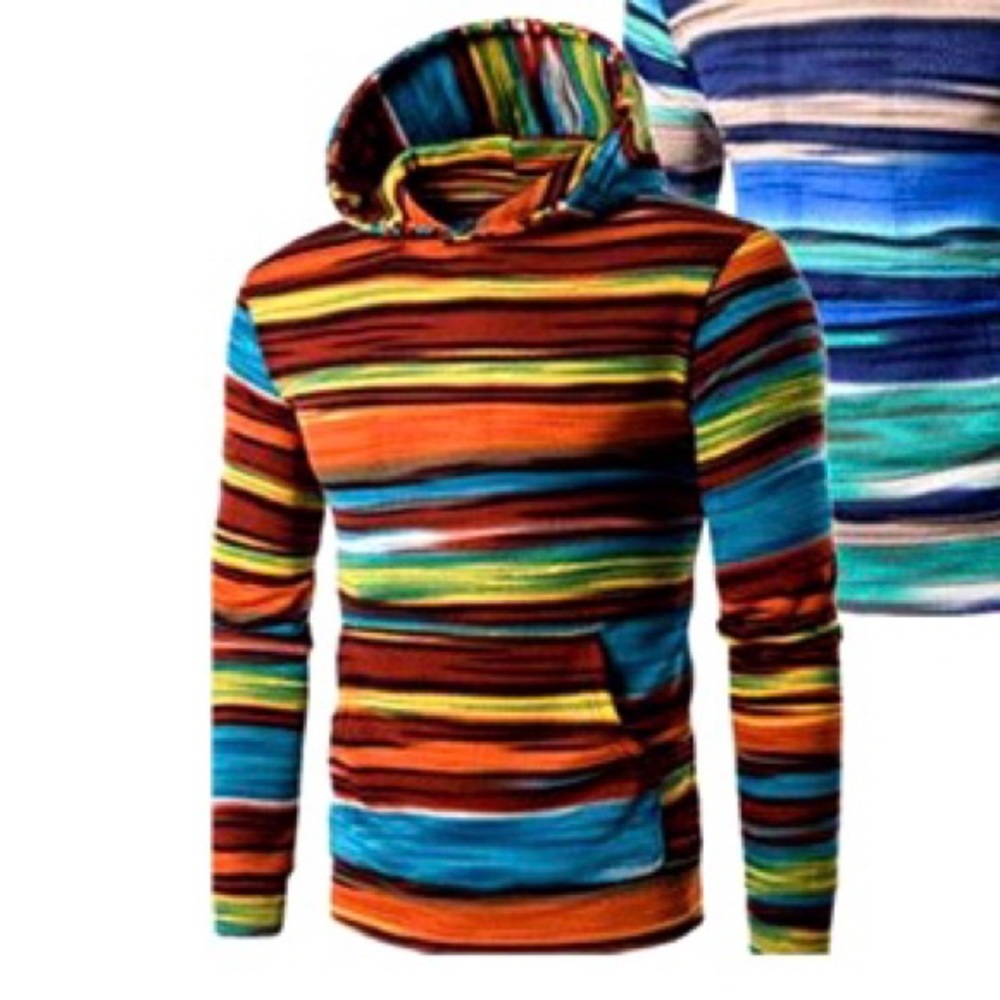 Colorful pattern texture design hoodies